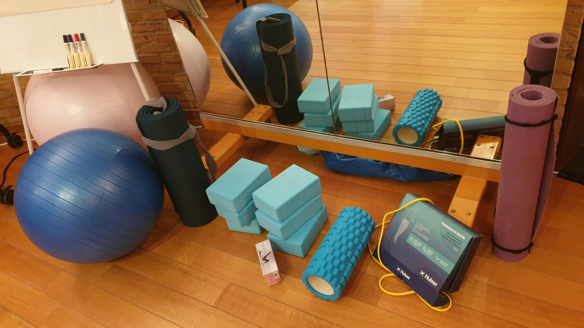 Yogamateriaal in ESPAI.GENT